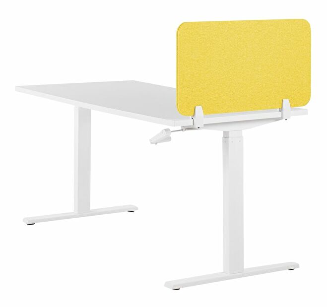 Přepážka na pracovní stůl 72 x 40 cm Walda (žlutá)