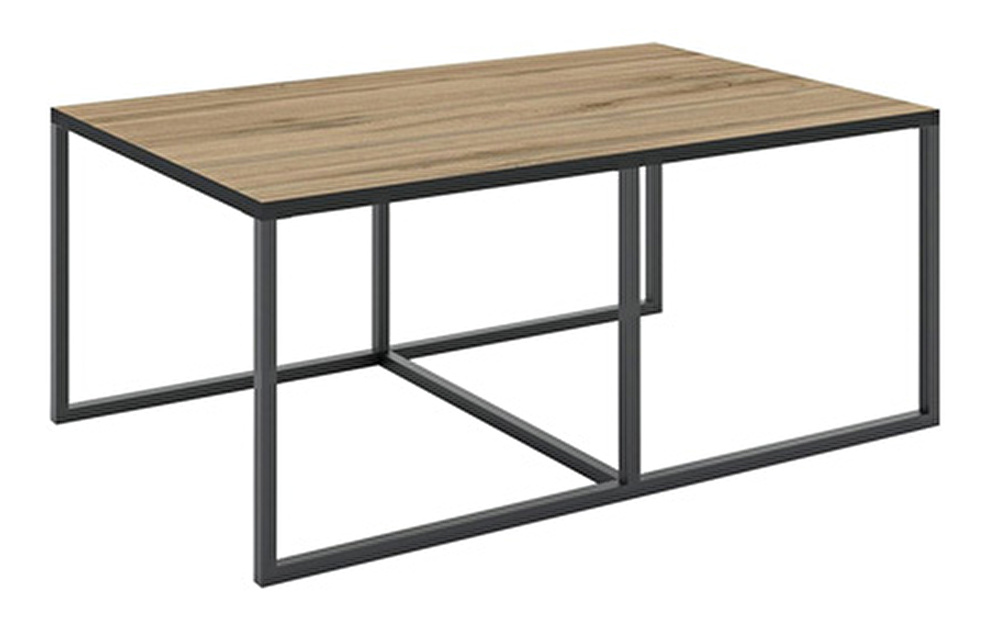 Konferenční stolek Gerard 2 (černá + dub wotan) *výprodej