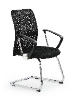 Konferenční židle Vicky skid (černá)