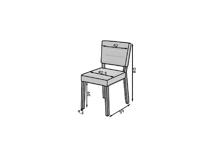 Jídelní židle Raviel80 (dub sonoma + kronos 27130)