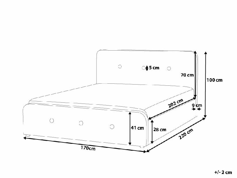 Manželská postel 160 cm ROME (s roštem a úl. Prostorem) (béžová)