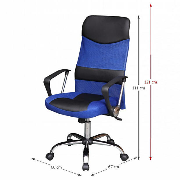 Kancelářská židle Vora 973M New modrá