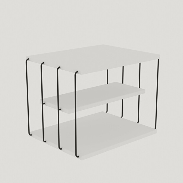 Příruční stolek Lifia (bílá)