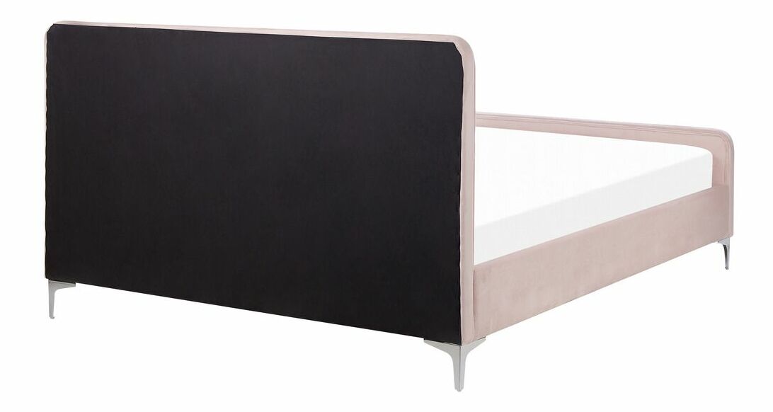 Čalouněná postel 160x200 cm Laraine (růžová) (s roštem)