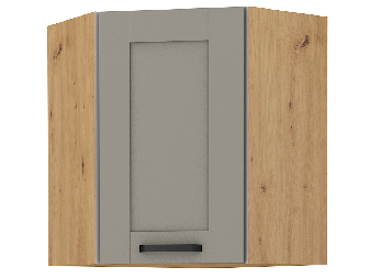Horní rohová kuchyňská skříňka Lucid 58 x 58 GN 72 1F (dub artisan + claygrey)