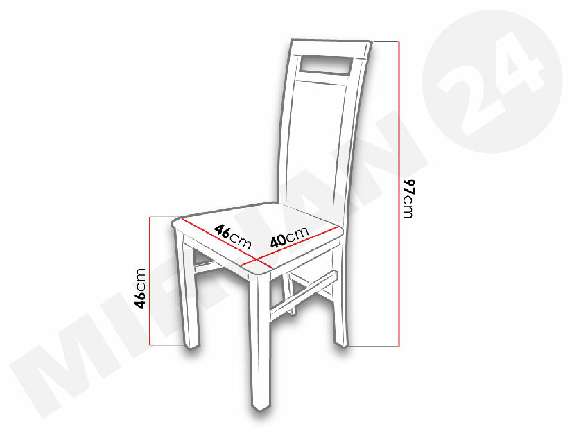 Set 2ks. Jídelních židlí JK75 (wenge + lawa 2) * výprodej