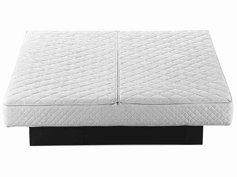 Manželská vodní postel 180 cm Anais (bílá kůže) (s roštem a matrací)