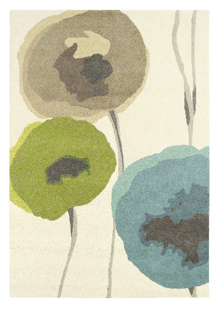 Ručně všívaný koberec Sanderson Poppies 45701