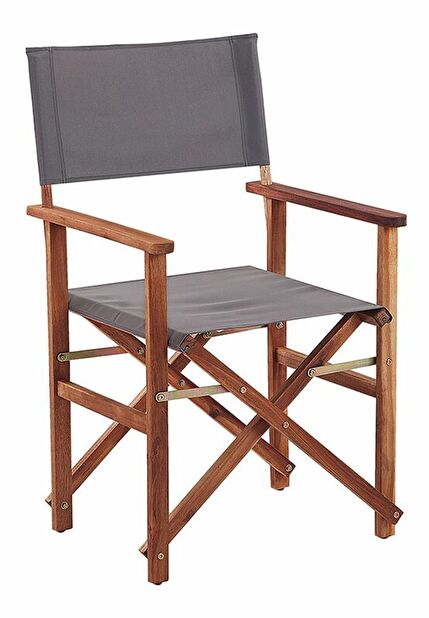 Set 2 ks. zahradních židlí Carli (tmavé dřevo)