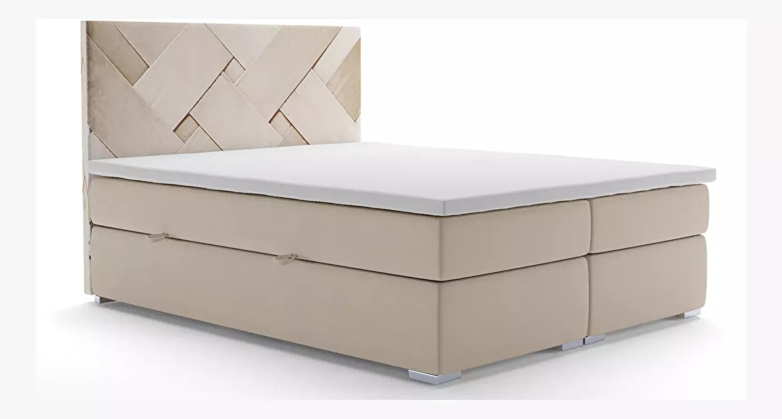 Manželská postel Boxspring 180 cm Melo (s úložným prostorem) *výprodej