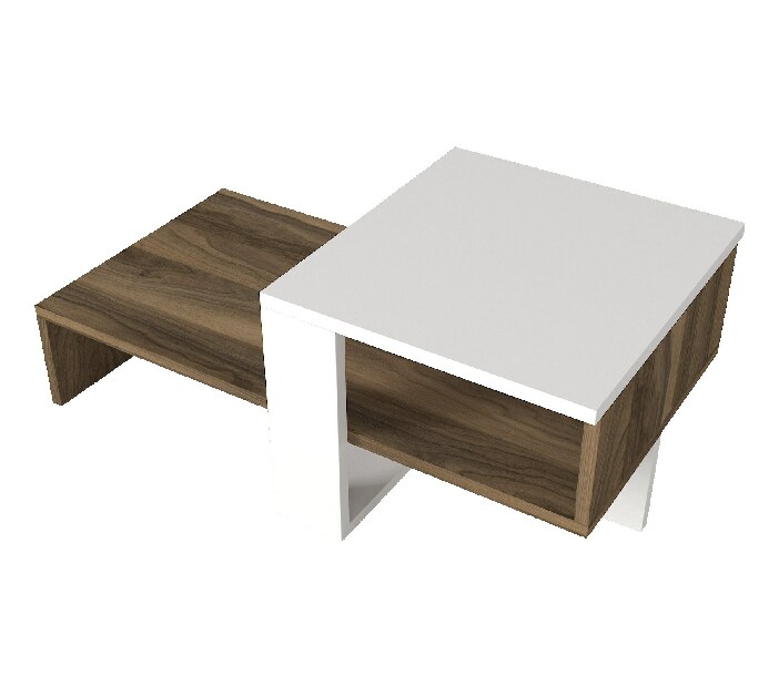 Konferenční stolek Chan (Bílá + Ořech)