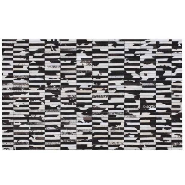 Kožený koberec 201x300 cm Kazuko TYP 06 (hovězí kůže + vzor patchwork)
