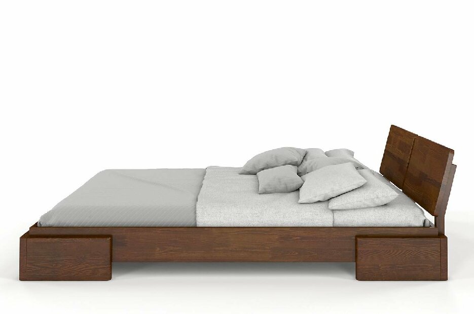 Manželská postel 160 cm Naturlig Jordbaer (borovice)