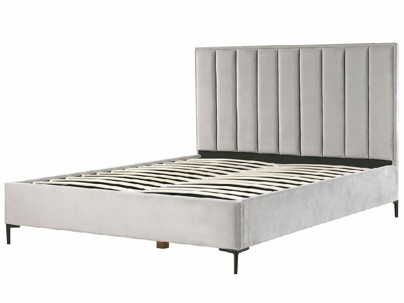 Manželská postel 180 cm s nočními stolky Saturnino (šedá)