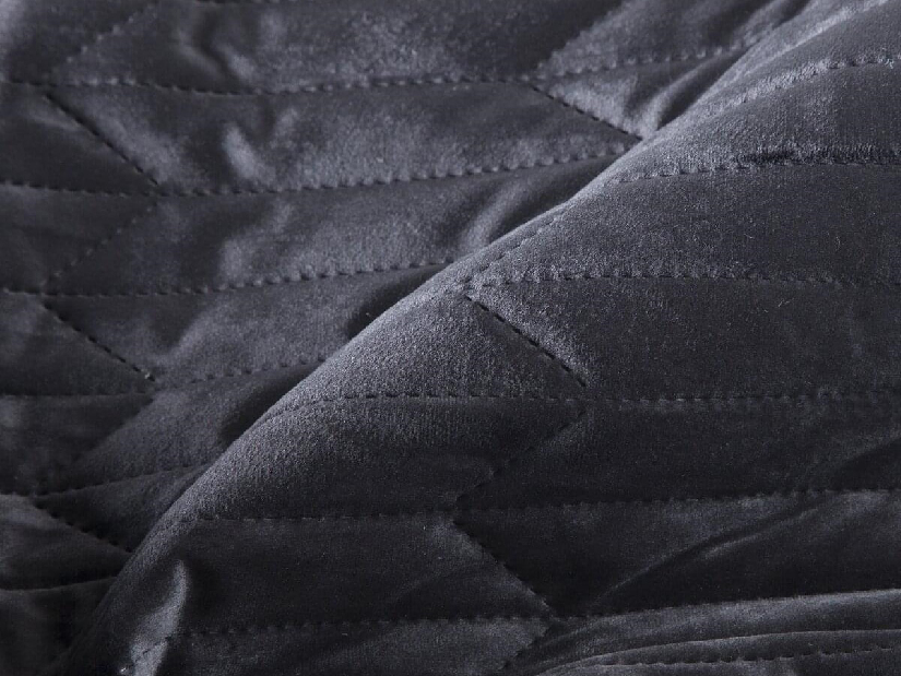 Přehoz na postel 210x170 cm SOFIA (černá)
