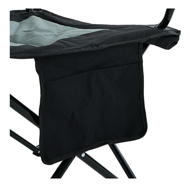 Kempová židle Futo (černá + šedá)