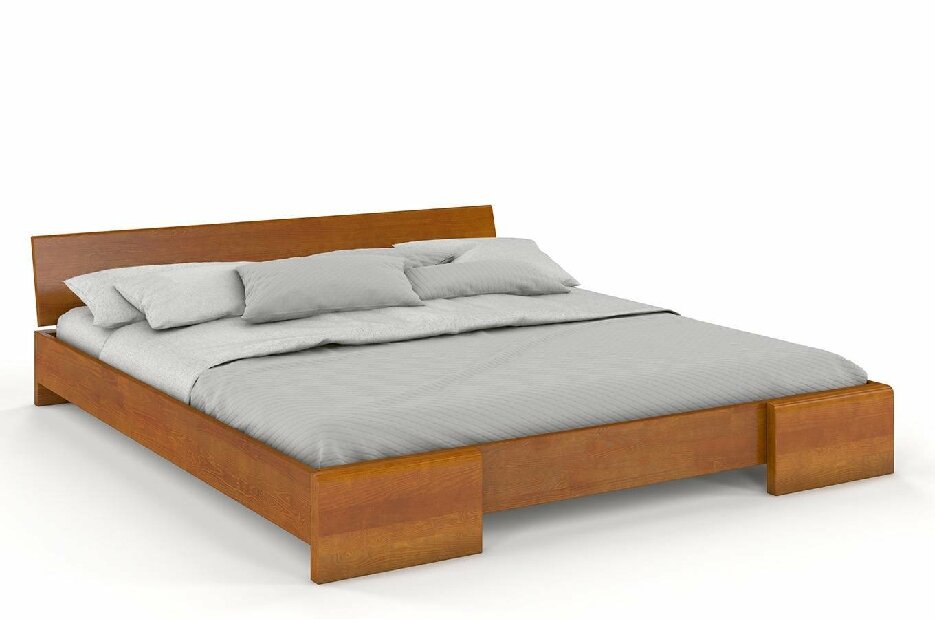 Manželská postel 200 cm Naturlig Blomst (borovice) (s roštem)