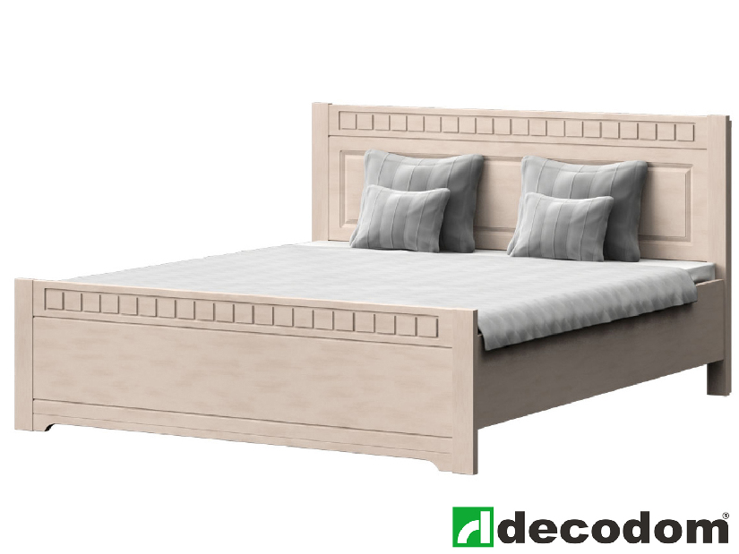 Manželská postel 180 cm Decodom Lirot Typ P-180 (vanilka patina)
