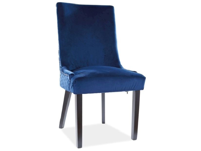 Jídelní židle Lelah (námořnická modrá + černá)