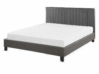 Manželská postel 140 cm PARASO (šedá) (s roštem)