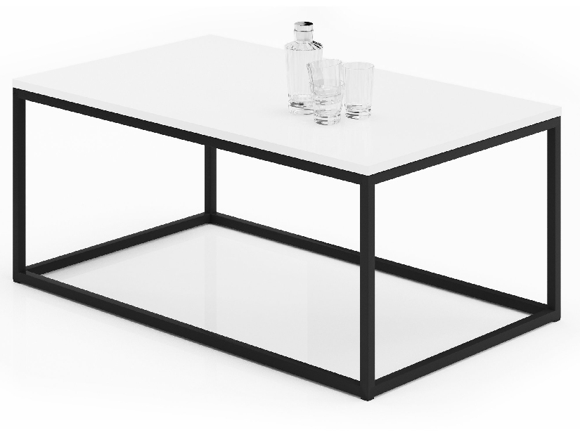 Konferenční stolek Namira (černá + bílá)