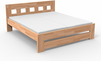 Manželská postel 180 cm Jama (masiv buk)