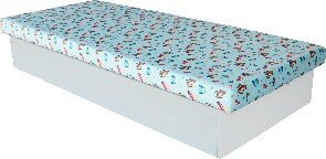 Jednolůžková postel (válenda) 80 cm Edna 2 (s pěnovou matrací)