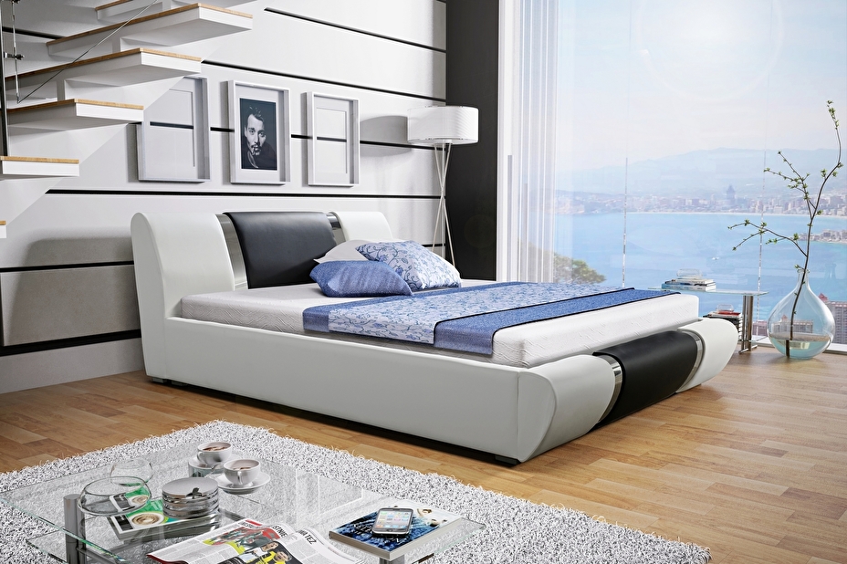 Manželská postel 140 cm Ancona (s roštem)