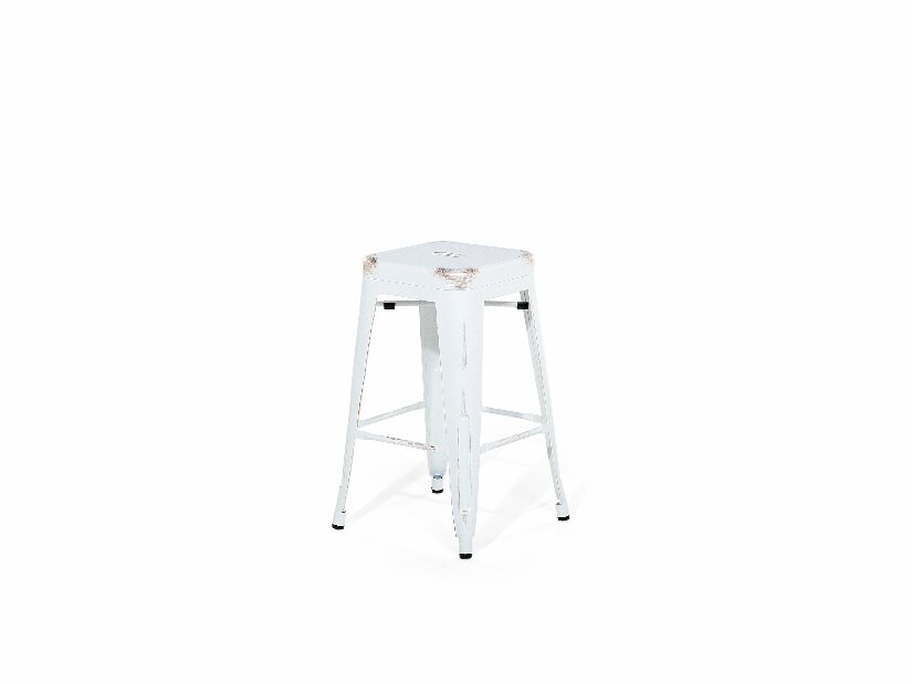 Set 2ks. barových židlí 60cm Cabriot (bílozlatá)
