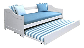 Dětská postel s přistýlkou 90 cm Intaria (bílá)