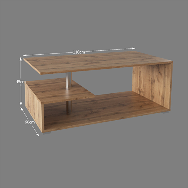 Konferenční stolek Dordalus (dub wotan) *výprodej