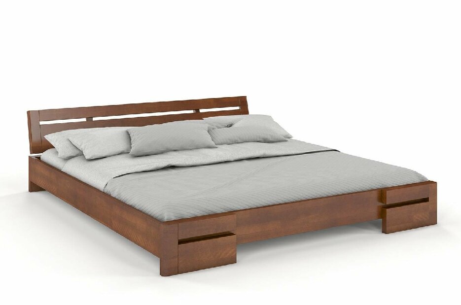 Manželská postel 160 cm Naturlig Bokeskogen (buk)