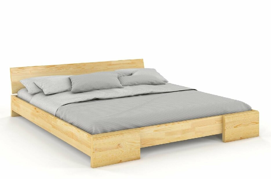 Manželská postel 180 cm Naturlig Blomst (borovice) (s roštem)
