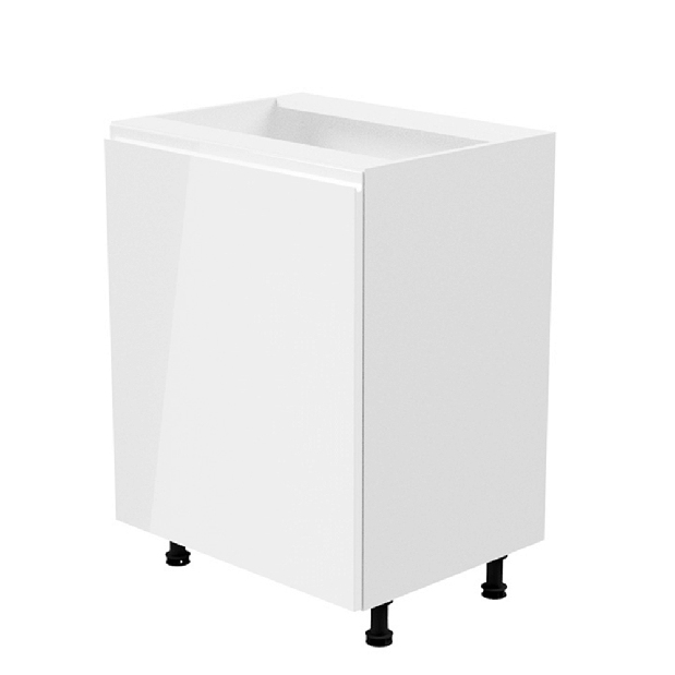 Dolní kuchyňská skříňka D601F Aurellia (bílá + lesk bílý) (L)