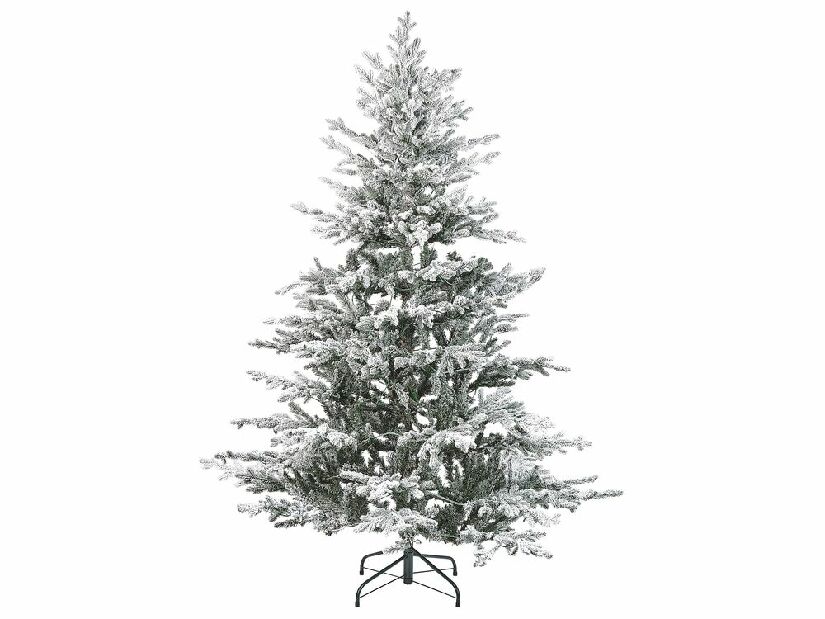 Vánoční stromek 180 cm Bresco (bílá) (s osvětlením)