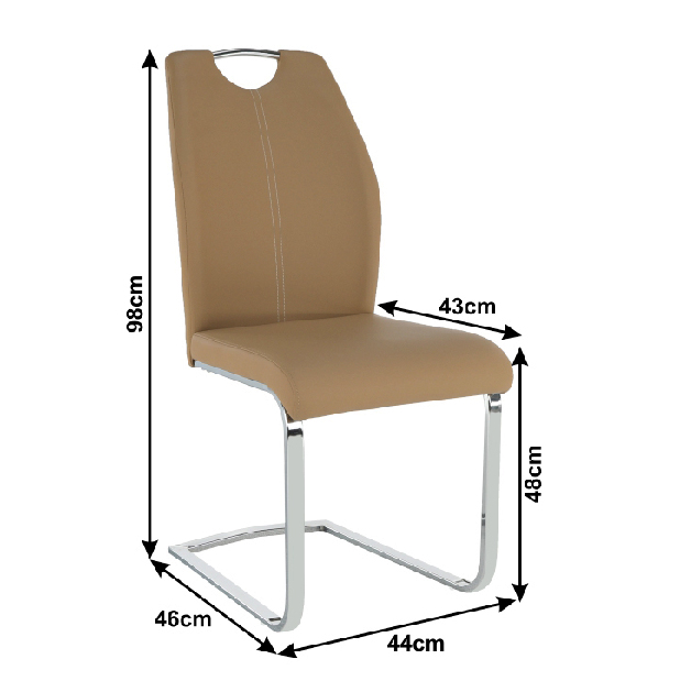 Jídelní židle Nesta (béžová)