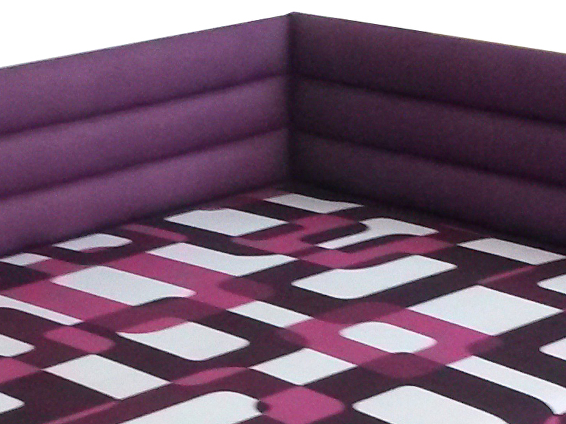 Jednolůžková postel (válenda) 110 cm BRW Elize fialová (P) (s roštem a matrací)