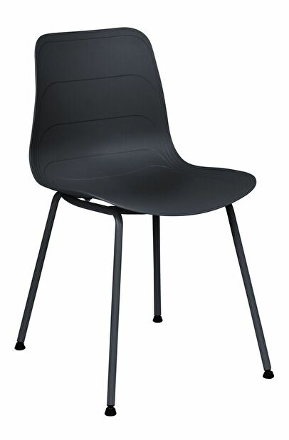 Set 2 ks jídelních židlí Looza (černá)