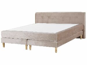 Manželská postel 180x200 cm Mariasse (pastelově růžová)