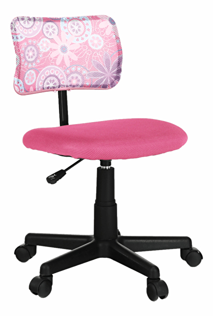 Dětská otočná židle Perny (růžová)