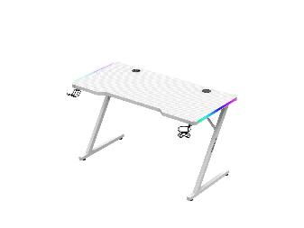 PC stolek Hyperion 2.5 (bílá + vícebarevná) (s LED osvětlením)