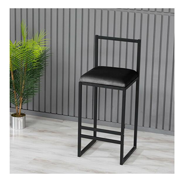 Barová židle Nathaniel (černá)