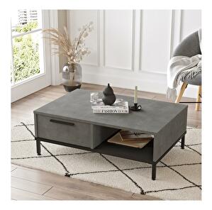Konferenční stolek Listerie (stříbrná + černá)