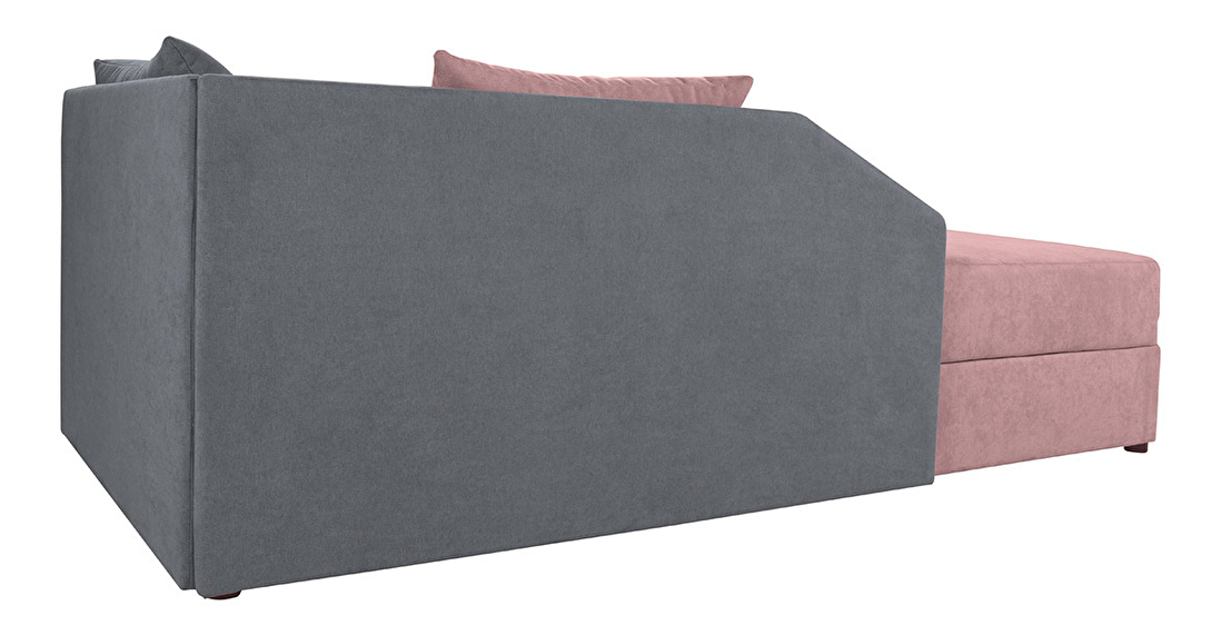 Jednolůžková postel (válenda) 90 cm BRW Kelo LBKMU (růžová) (P)