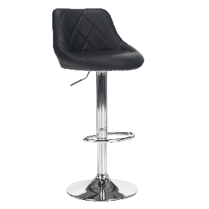 Barová židle Mariora (černá ekokůže)