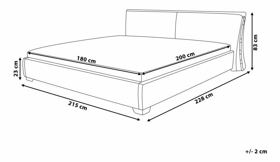 Manželská postel 180 cm PARNAS (s roštem) (šedá)