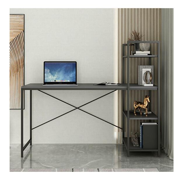 PC stolek Smartie (antracit + černá)