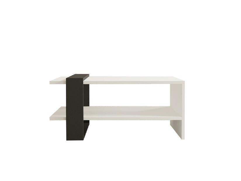 Konferenční stolek Falck (antracit + bílá)