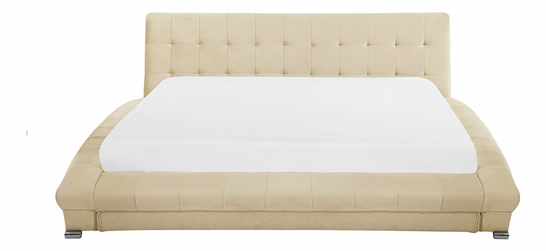 Manželská postel 160 cm LILLY (s roštem) (béžová)