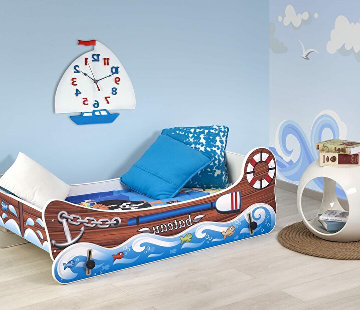 Dětská postel Boat (s matrací a roštem)